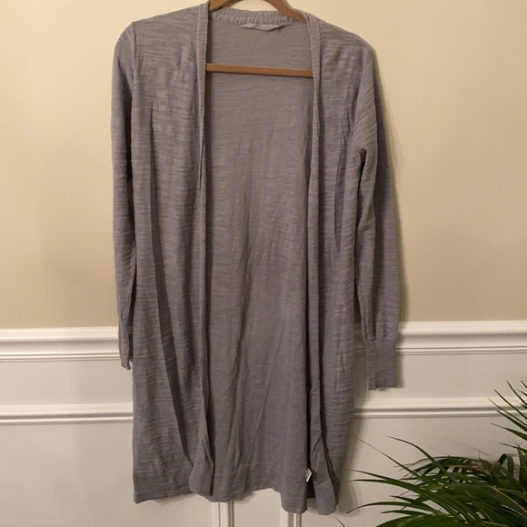 Athleta Sweaters - Athleta lightweight grey open cardigan duster size Small
